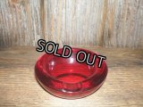 50'sガラスASH TRAY(RED)