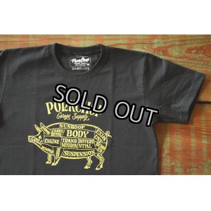 画像: PORK FRONT S/S TEE(BLK)