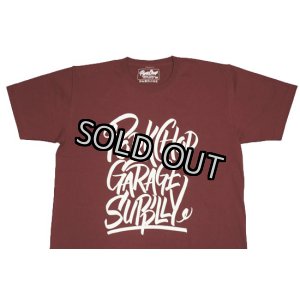 画像: BRUSH TEE/BURGUNDY