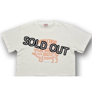 画像: PORK FRONT S/S TEE/WHITE×ORANGE