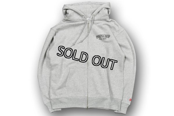 画像1: PORK BACK ZIP UP HOODIE/GRAY